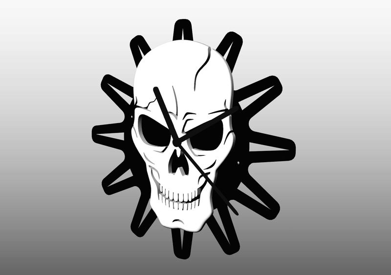 SKULL CLOCK