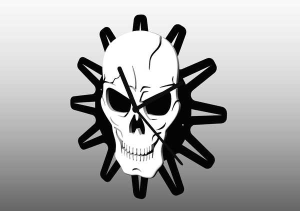 SKULL CLOCK