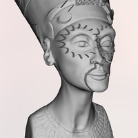 Small Skull Nefertiti 3D Printing 105531
