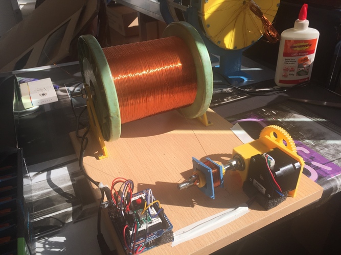 ARDUINO controled coil winder with nema 17