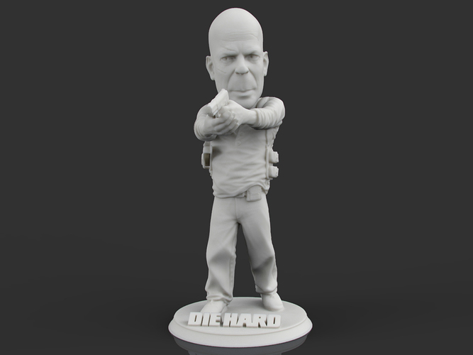 Bruce Willis DIE HARD 3D Print 105701