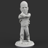 Small Bruce Willis DIE HARD 3D Printing 105701