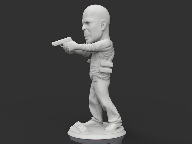 Bruce Willis DIE HARD 3D Print 105702