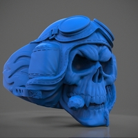 ring "Skull pilot" - Thumbnail 2