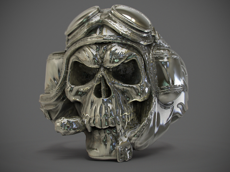 ring "Skull pilot"