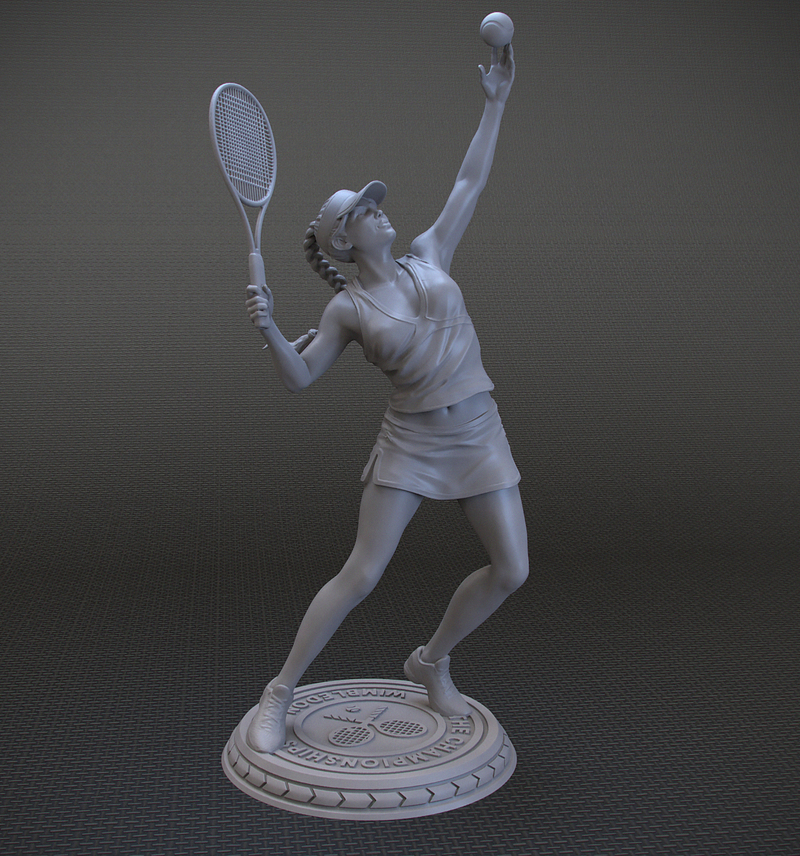 Girl player in Tennis