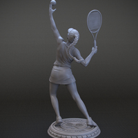 Girl player in Tennis - Thumbnail 3