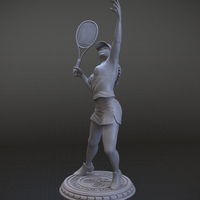Girl player in Tennis - Thumbnail 5