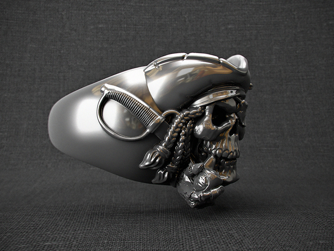 ring "pirate skull" 3D Print 105827