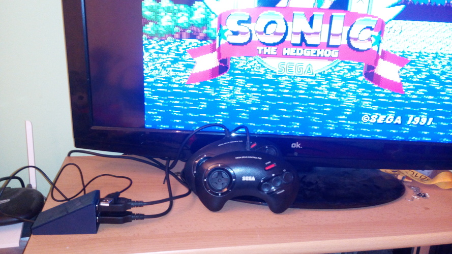 Megadrive Controller2USB Adapter *Source included* 3D Print 105868