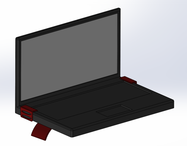 Universal Laptop Laps Stand 3D Print 106023