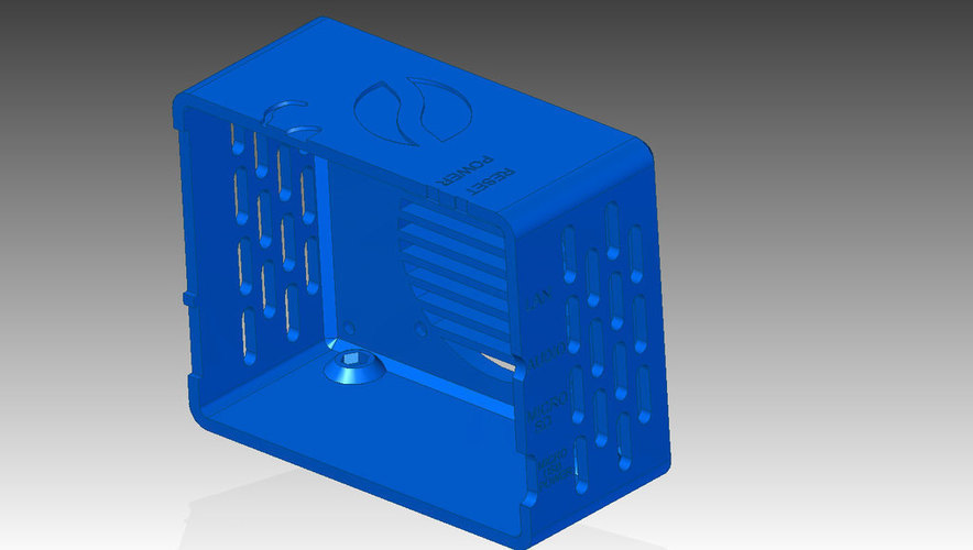 Latte Panda Case with Fan and Heatsink 3D Print 106284