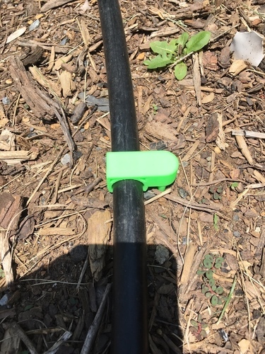 3D Printed Landscape hose clamp / spike by BrookTrout | Pinshape