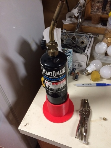 3D Printed Propane tank / torch holder by BrookTrout | Pinshape