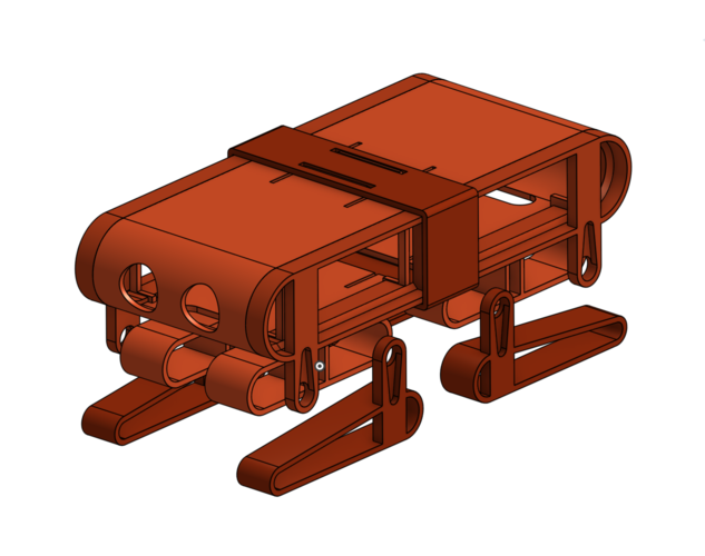 Quadruped Robot 3D Print 106543