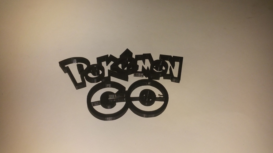 Pokemon GO logo 3D Print 106553