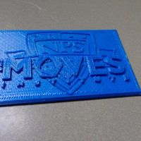 Small MOVES Plaque 3D Printing 106564