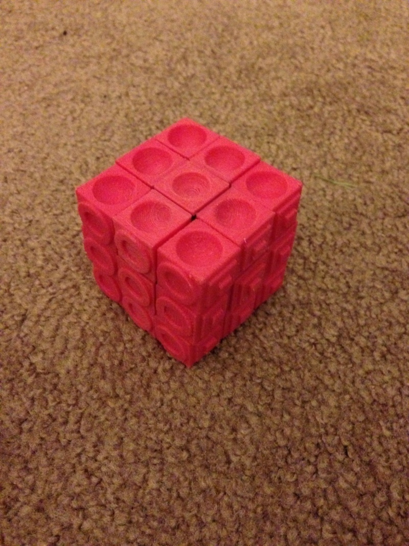 Rubiks cube for the blind (using original Rubiks core)
