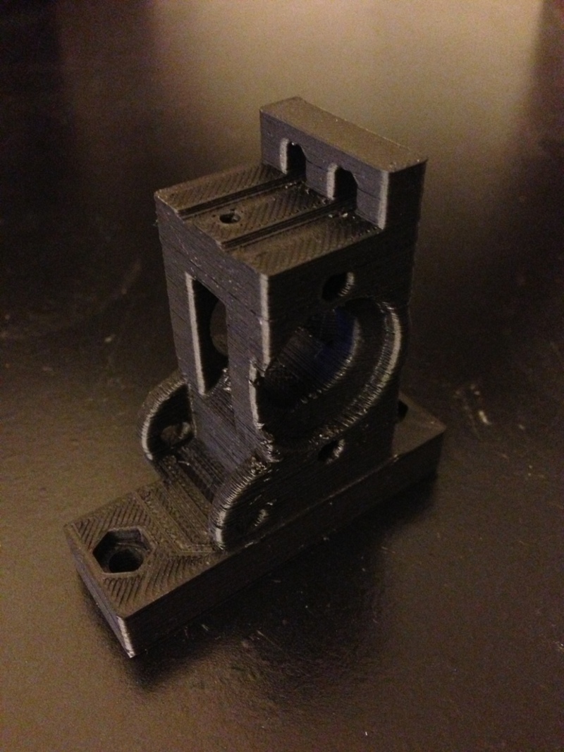 MakerGear Simplified Extruder Block with Quick Release and Rear 