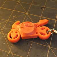 Motorcycle Keychain with Light - Thumbnail 2