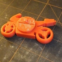 Motorcycle Keychain with Light - Thumbnail 4