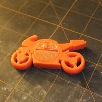 Motorcycle Keychain with Light - Thumbnail 8