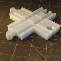 Small Train Track Cross Joint 3D Printing 106635