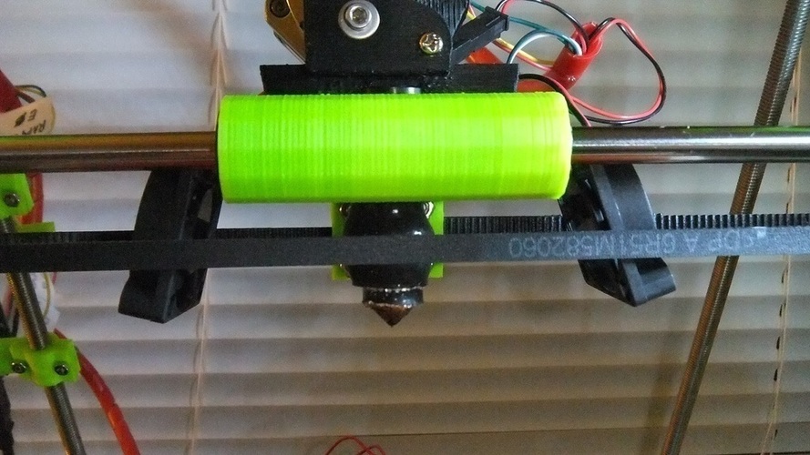 Loches MakerGear Inline Fan Mount 3D Print 106637