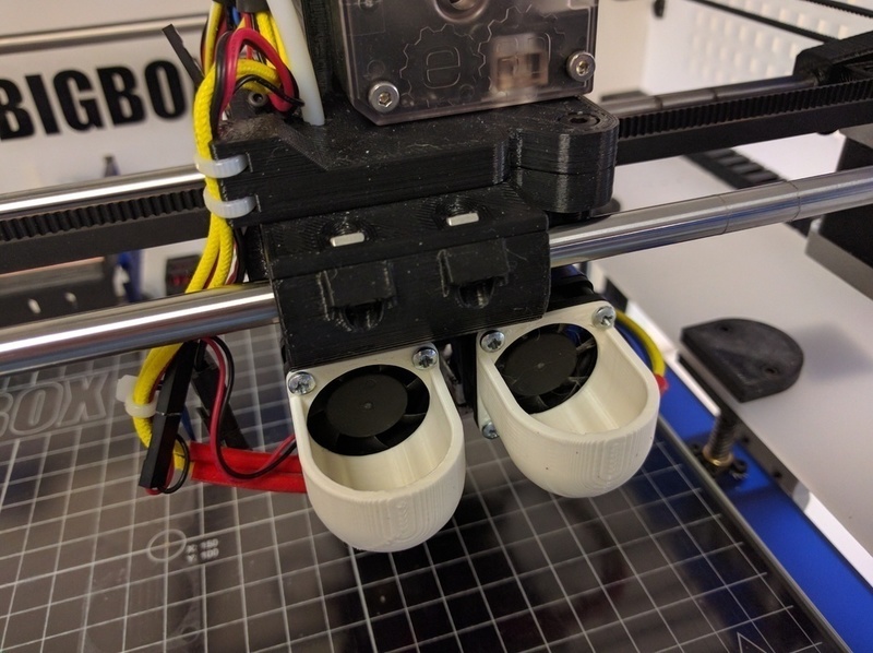 E3D V6 Heat-Sink Fan Shroud for High Temperature Printing.