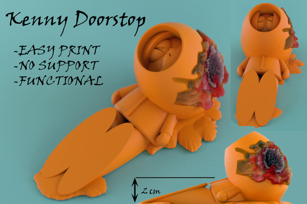 Medium Kenny Doorstop 3D Printing 106701