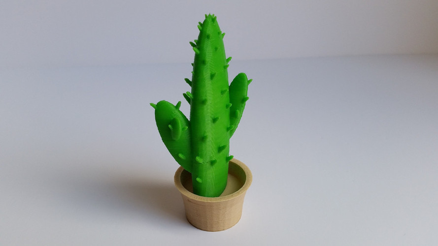 Cactus in a pot 3D Print 106815
