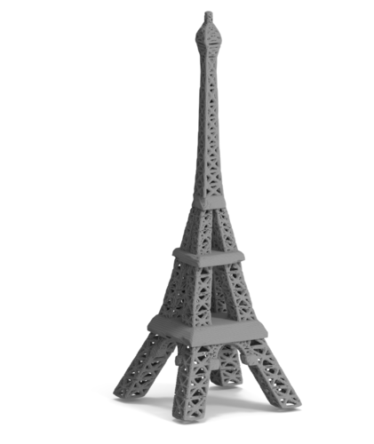 3D Printed Eiffel Tower Print by tweet3d Pinshape