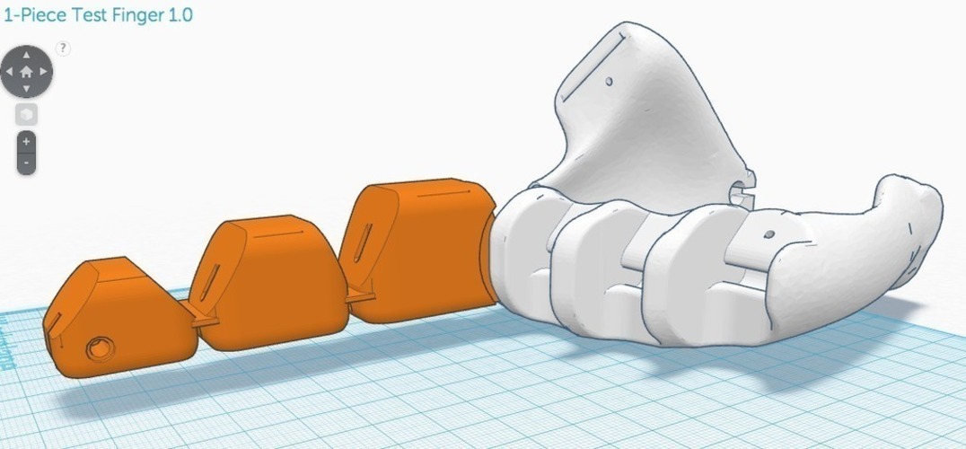 1-Piece Test Finger 1.0 3D Print 106869