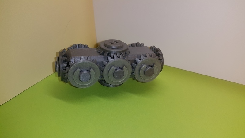 Tête avec 10 pignons coniques -  Bevel Gears