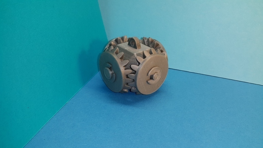 Tête avec 4 pignons coniques - Bevel gear 3D Print 106956