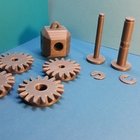 Tête avec 4 pignons coniques - Bevel gear - Thumbnail 3