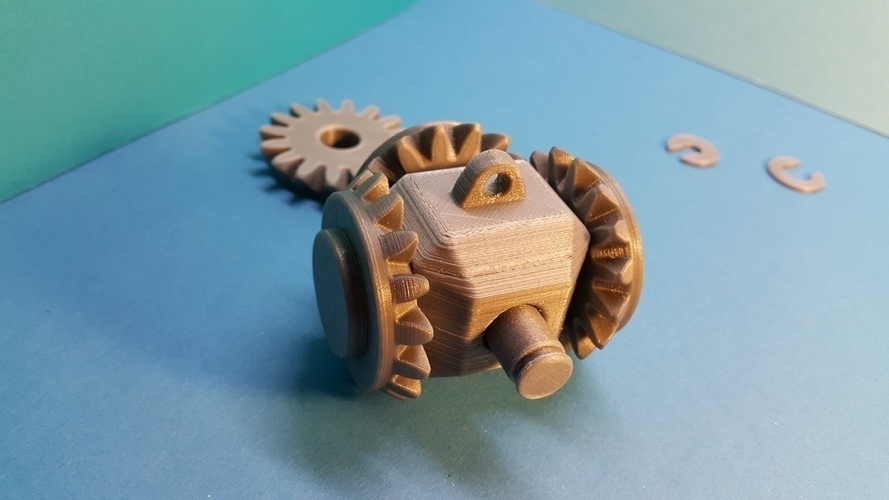 Tête avec 4 pignons coniques - Bevel gear 3D Print 106966