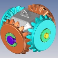 Tête avec 4 pignons coniques - Bevel gear - Thumbnail 9