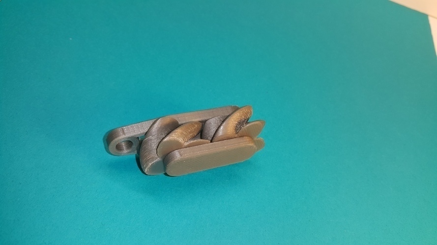 Mini keychain gears paradoxical 3D Print 107061