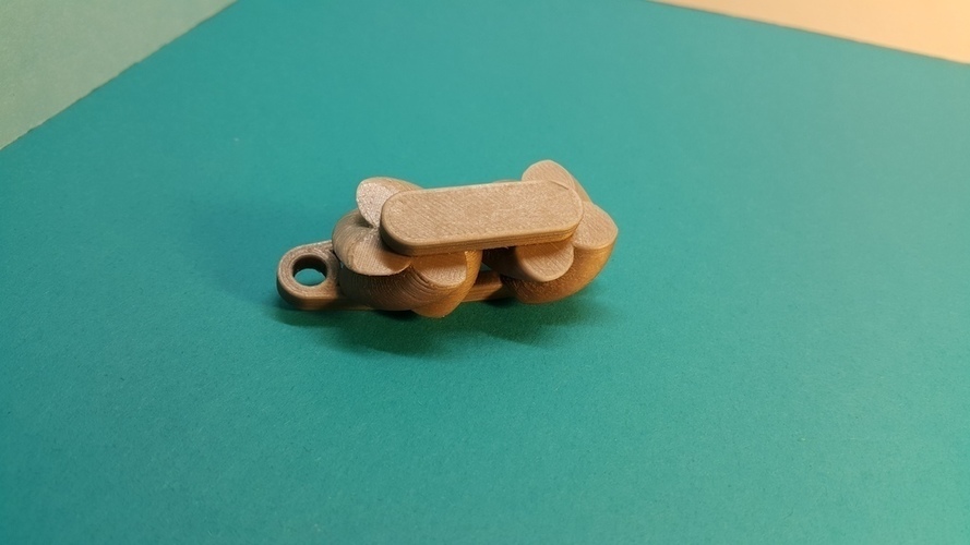 Mini keychain gears paradoxical 3D Print 107062
