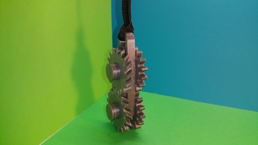 Gears keychain - porte clés engrenages 3D Print 107069