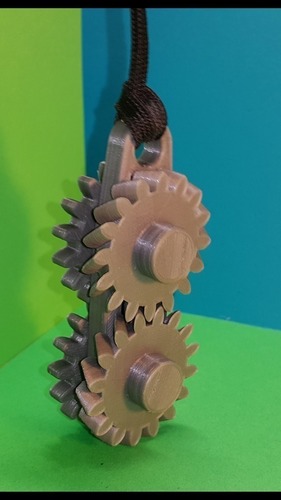 Gears keychain - porte clés engrenages 3D Print 107070
