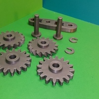 Gears keychain - porte clés engrenages - Thumbnail 4