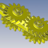 Gears keychain - porte clés engrenages - Thumbnail 6