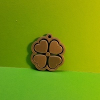 Heart Clover - Trèfle Coeur - Porte bonheur - Thumbnail 3