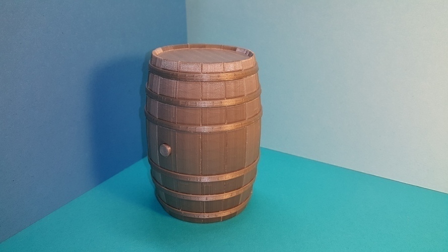 Tonneau - puzzle - Barrel BORDEAUX - option tirelire - piggy ban 3D Print 107156