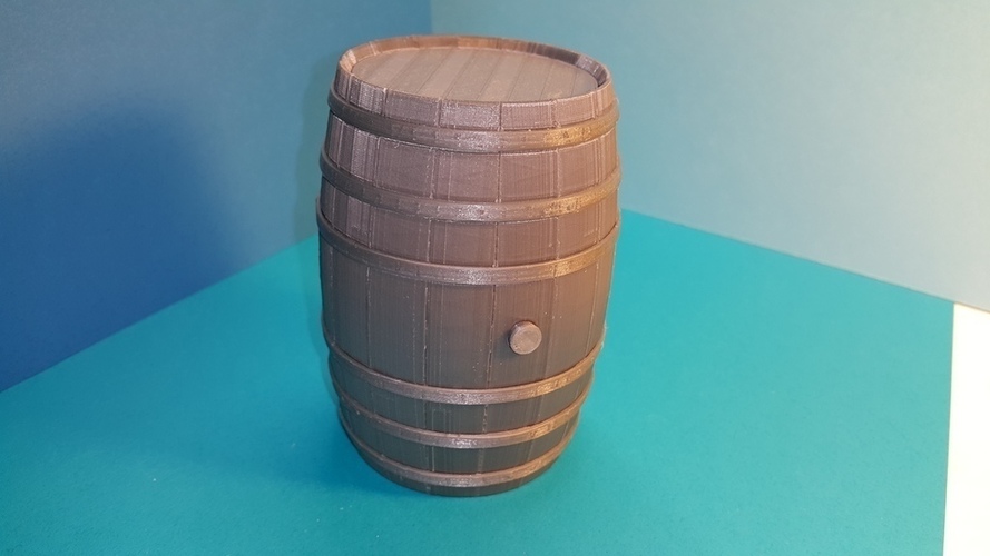 Tonneau - puzzle - Barrel BORDEAUX - option tirelire - piggy ban 3D Print 107160