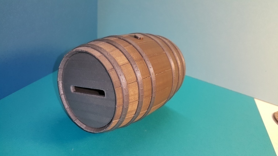 Tonneau - puzzle - Barrel BORDEAUX - option tirelire - piggy ban 3D Print 107165