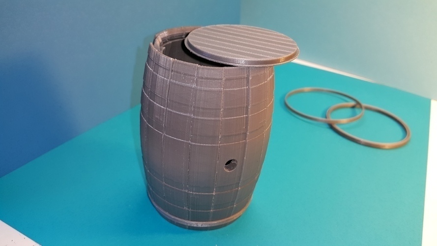 Tonneau - puzzle - Barrel BORDEAUX - option tirelire - piggy ban 3D Print 107173