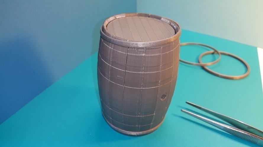 Tonneau - puzzle - Barrel BORDEAUX - option tirelire - piggy ban 3D Print 107177